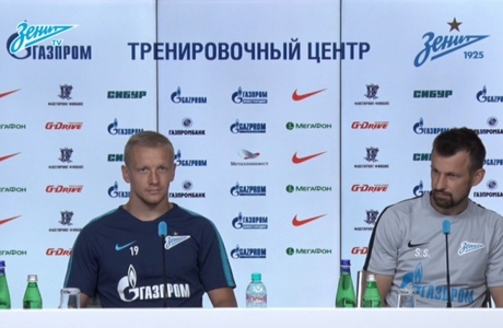 Брифинг Сергея Семака и Игоря Смольникова перед матчем с «Арсеналом» 